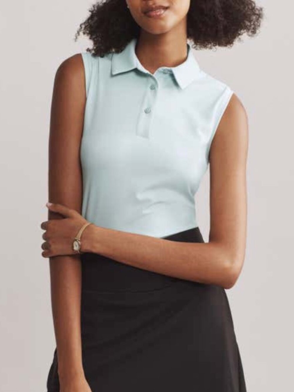 RHONE Course to Court Sleeveless Polo Top in Blue Cloud NWT Various Sizes